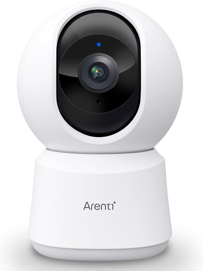 ARENTI 5ghz WiFi Security Camera Indoor, 4MP Plug-in Pet Dog Camera with Phone App, Baby Home Cam 2.4G/5G Dual-Band, AI Motion Detection, Auto Tracking, 2-Way Talk, Night Vision, Works with Alexa