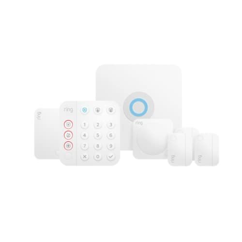 Certified Refurbished Ring Alarm 7-piece kit (2nd Gen) – home security system with optional 24/7 professional monitoring – Works with Alexa