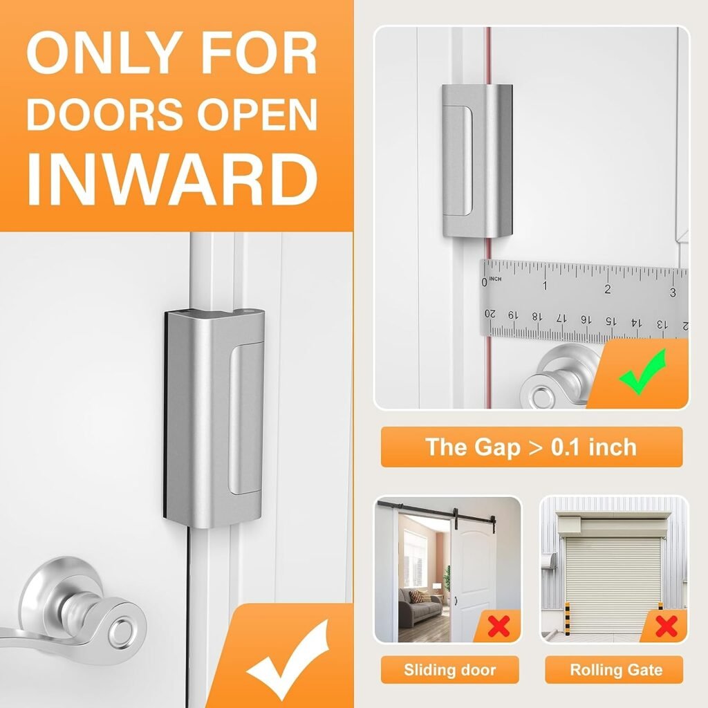 Door Reinforcement Lock - Easy Installation, Durable and Child-Safe Home Security Lock to Prevent Unauthorized Entry