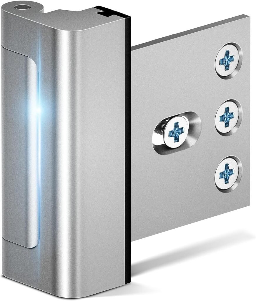 Door Reinforcement Lock - Easy Installation, Durable and Child-Safe Home Security Lock to Prevent Unauthorized Entry