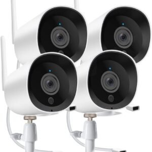Elecctv 4pack wifi security camera outdoor review p455w02d