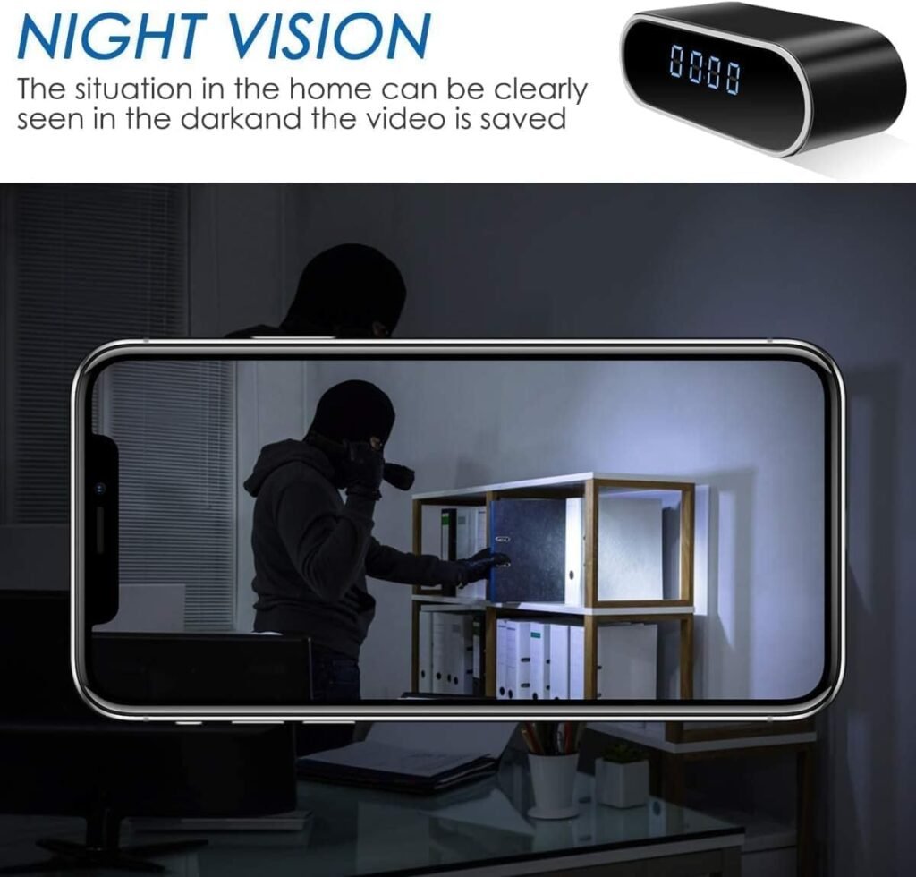 Hidden Camera Detector-HD1080P WiFi Indoor Nanny Camera for Home Office Security Bullet Camera with Motion Detection Night Vision
