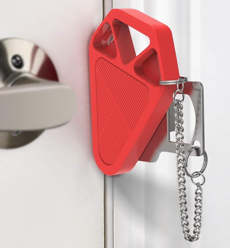 Portable Door Lock Home Security, Upgraded Travel Lock Apartment Hotel Lock