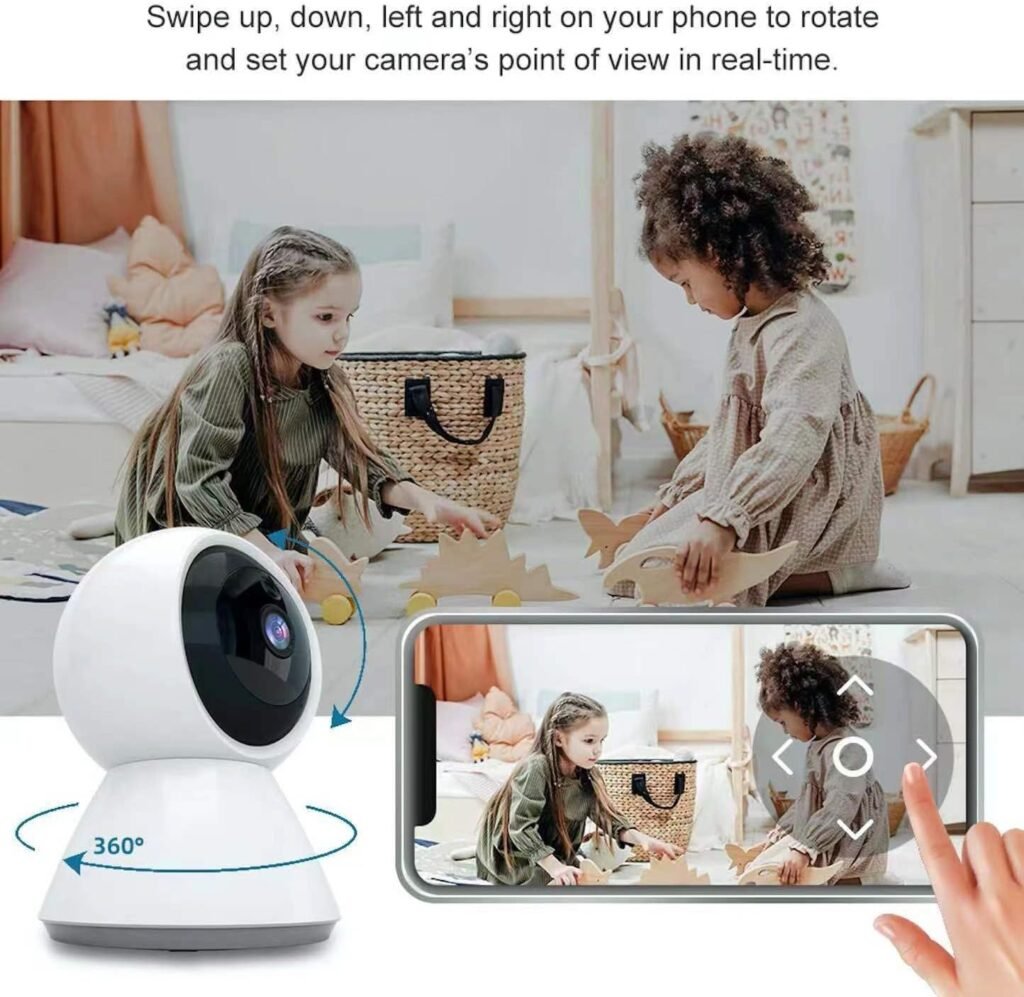 WiFi Camera Indoor Security Camera 2K 5GHz  2.4GHz Security Camera Cameras for Baby/Elder/Dog/Pet Camera with Phone app Smartphone (2Pcs 64GB SD)